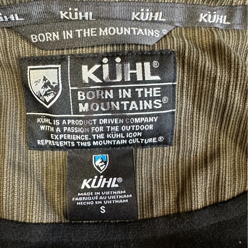 Kuhl Men’s Small Burr Jacket Vintage Patina Dye Gray Full Zip Fleece Lined